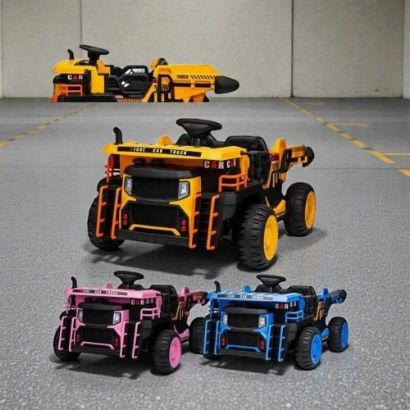 صورة سيارة أطفال كهربائية شاحنة حفار